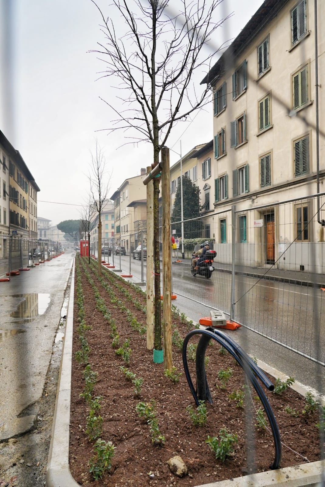 Nuove aiuole nella zona di Ponte di Mezzo e via Mariti 