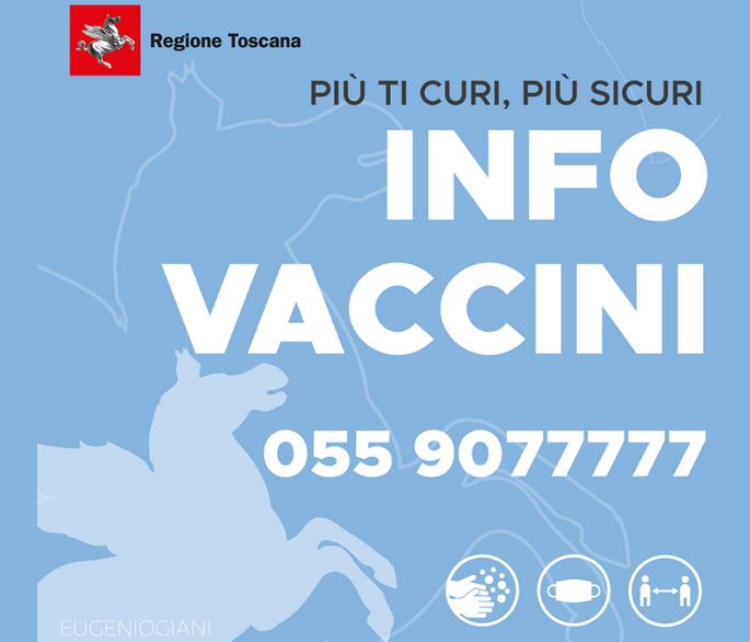 Banner info vaccini in Toscana