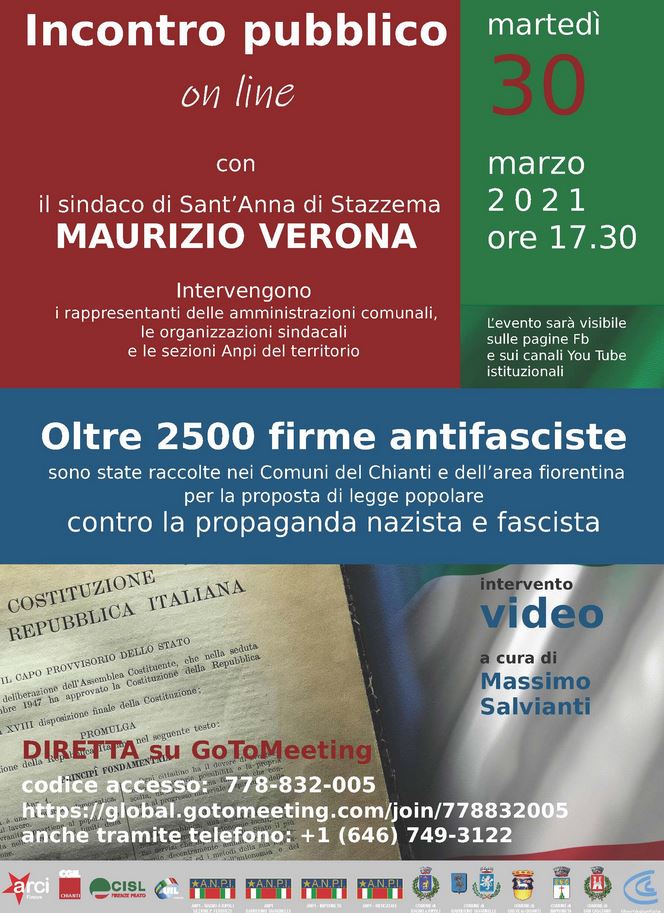 Locandina incontro 30 marzo col sindaco Verona