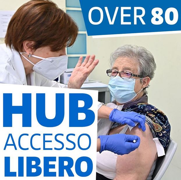 Banner accesso libero alla vaccinazione over 80