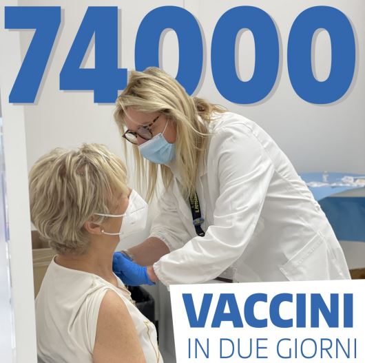 Vaccini in Toscana in due giorni