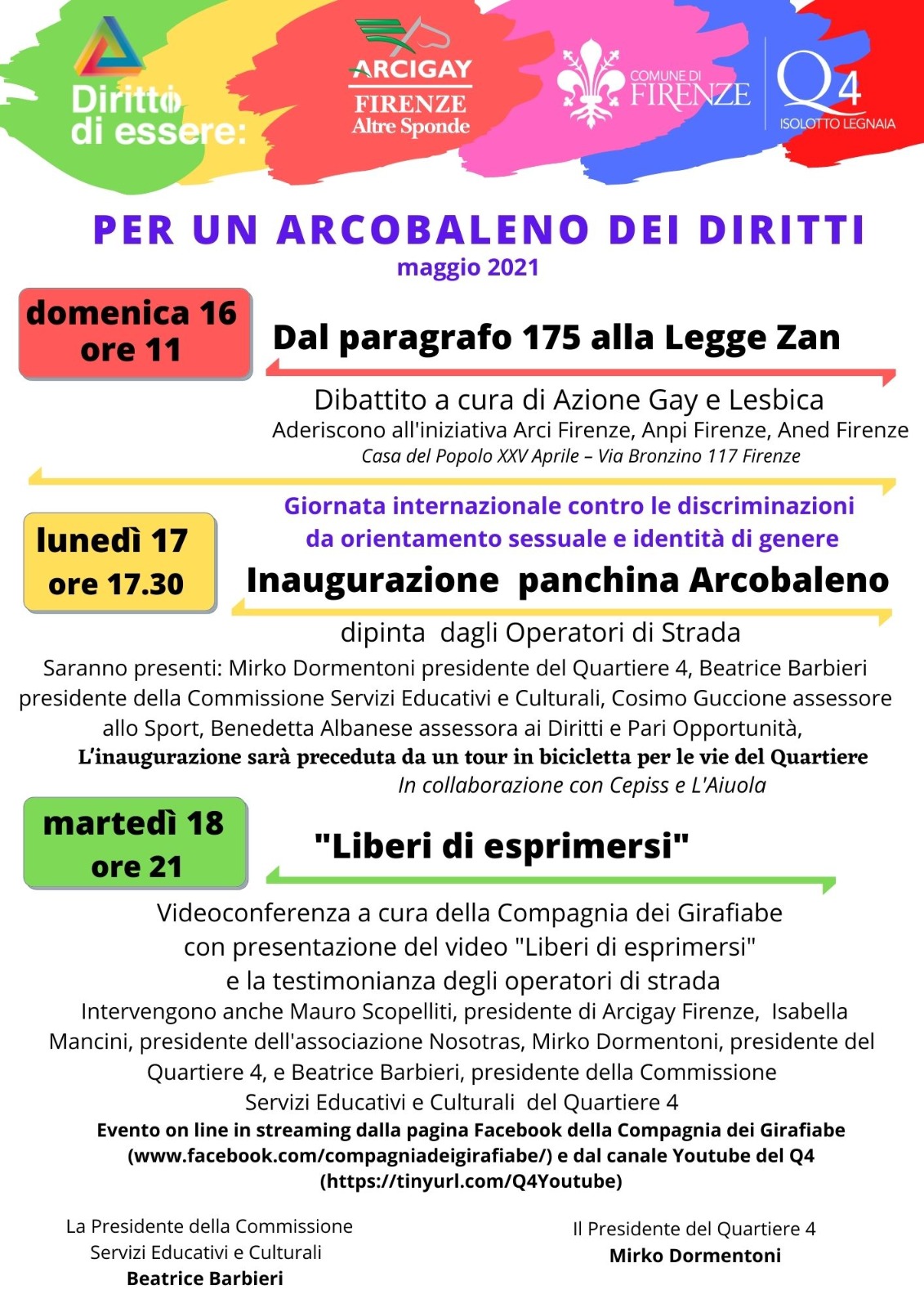 Per un arcobaleno di diritti - locandina