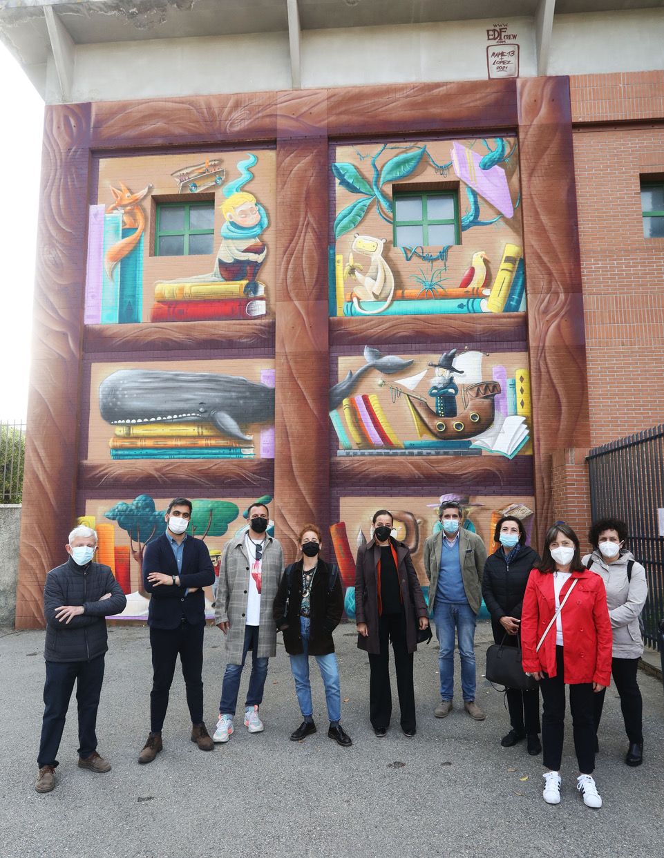 Terminato il murale alla scuola Vamba, nel Quartiere 5 (Fonte foto Comune di Firenze)