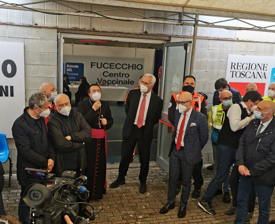 Inaugurazione del centro vaccinale di Fucecchio