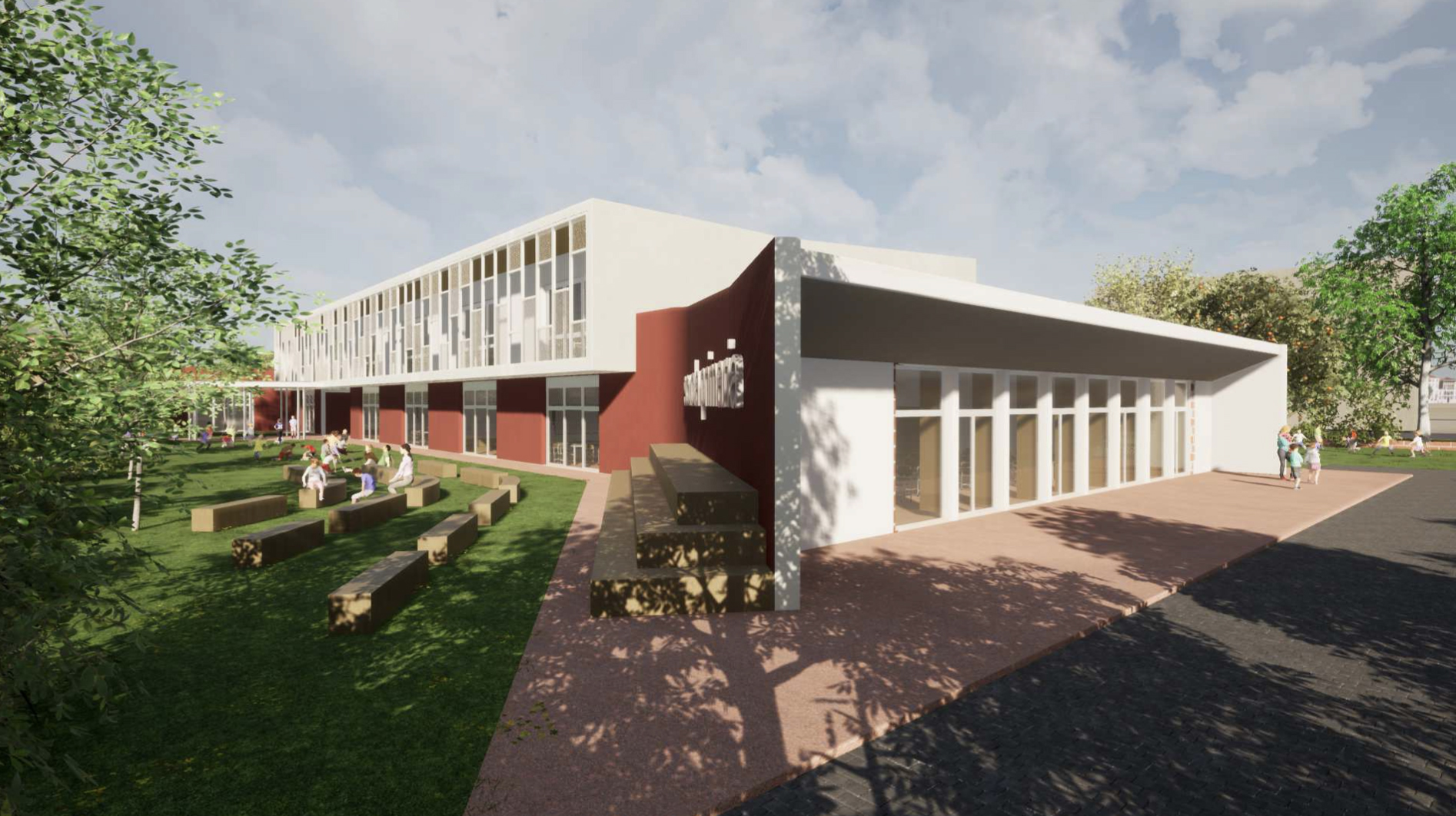 Progetto rendering Scuola di Pontorme