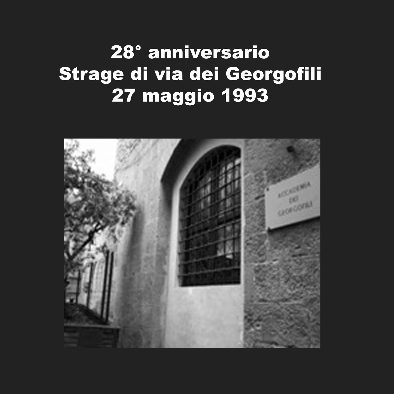 28° anniversario, strage Georgofili (Fonte immagine: Comune di Firenze)