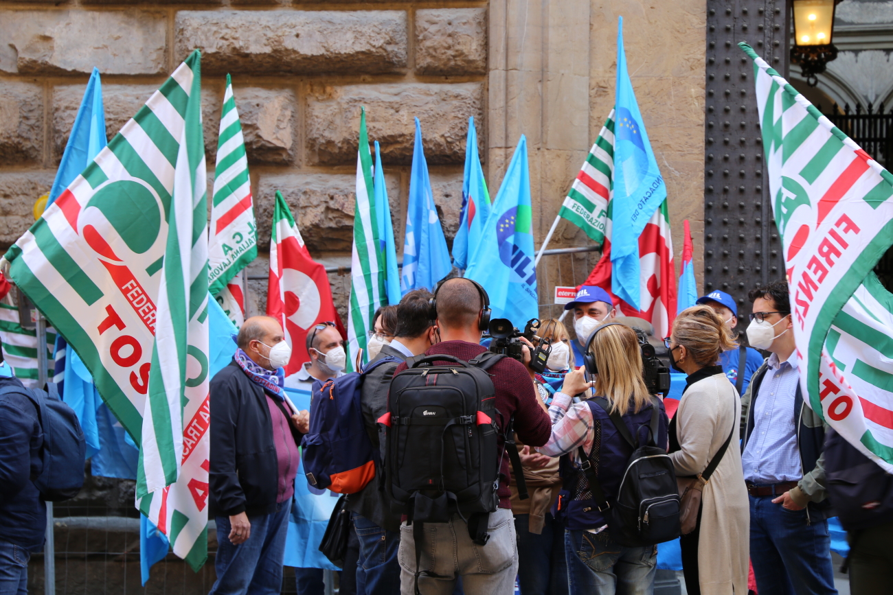 Manifestazione per sicurezza sul lavoro (foto Antonello Serino Met)