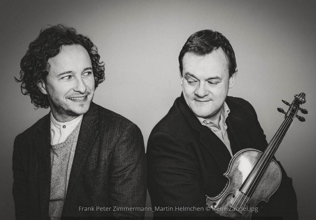 Frank Peter Zimmermann e Martin Helmchen (foto Irene Zandel)