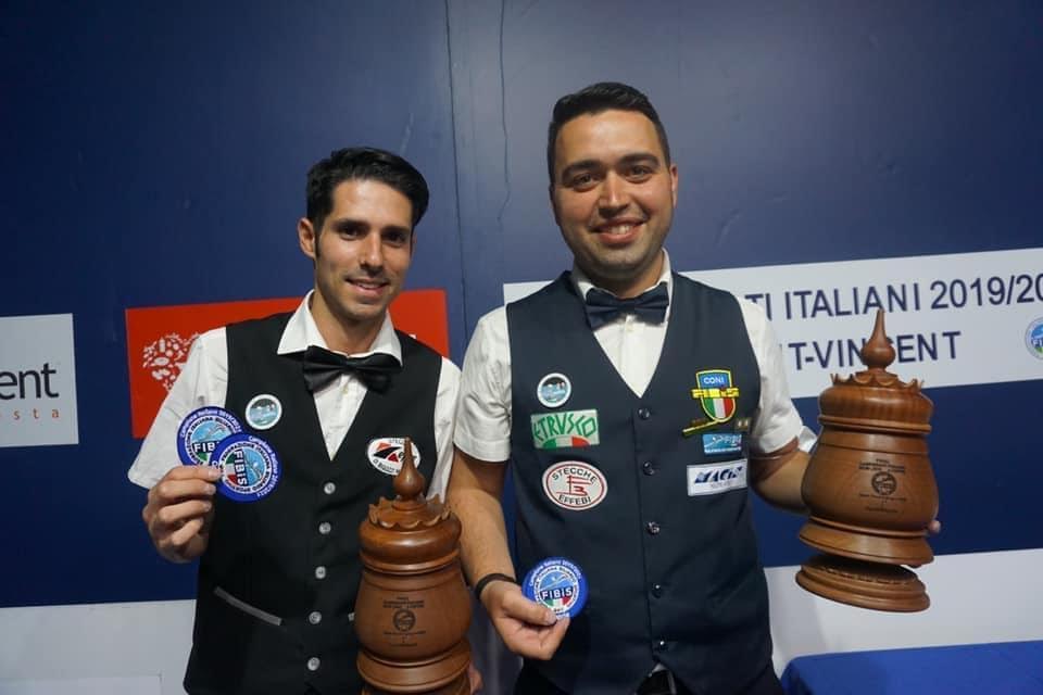 Nella foto il primo da sinistra è Michel Galeotti con il compagno di squadra Matteo Gualemi