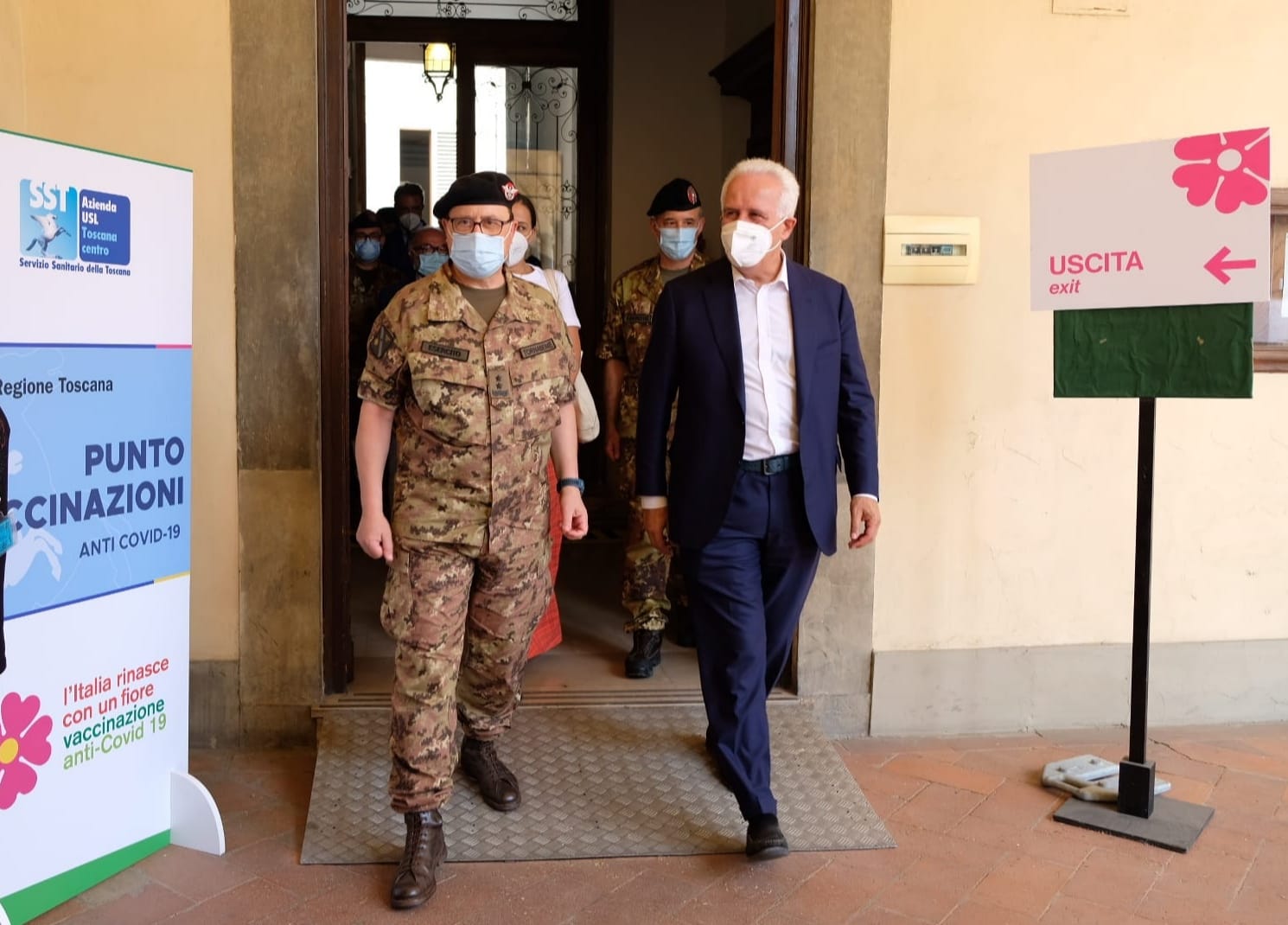 Un momento dell'inaugurazione dell'hub di via Venezia, a Firenze (Fonte foto Regione Toscana