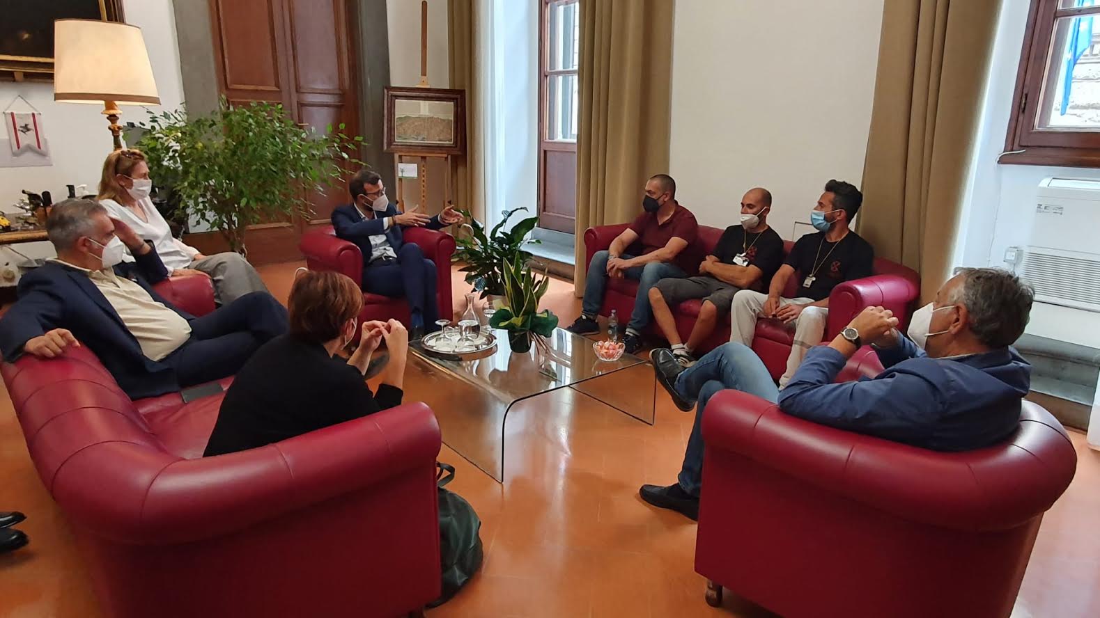 Delegazione lavoratori ricevuta in Consiglio regionale
