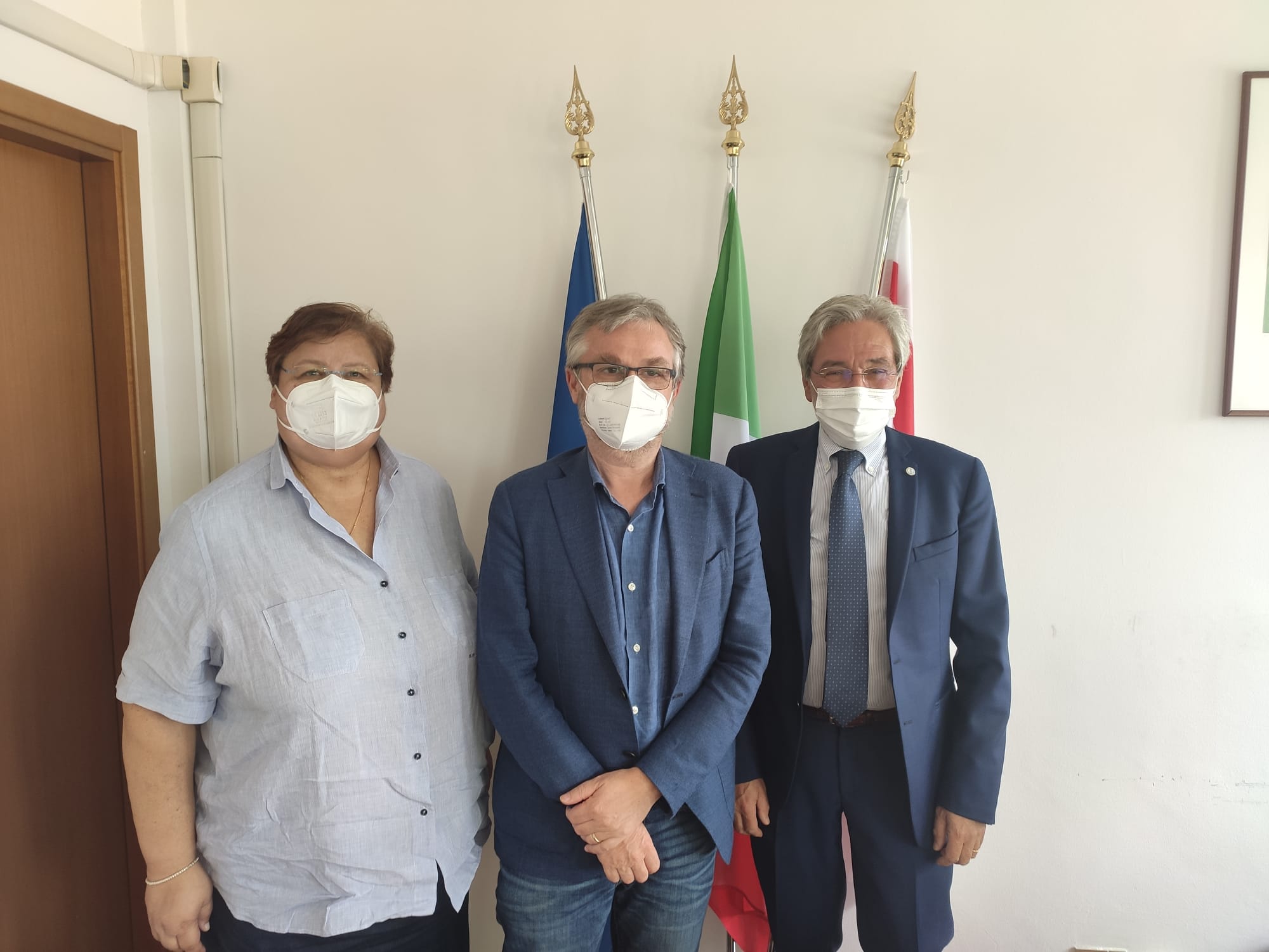 Da sinistra: Silvia Petralli, Simone Bezzini, Valdo Flori (Fonte foto Regione Toscana)