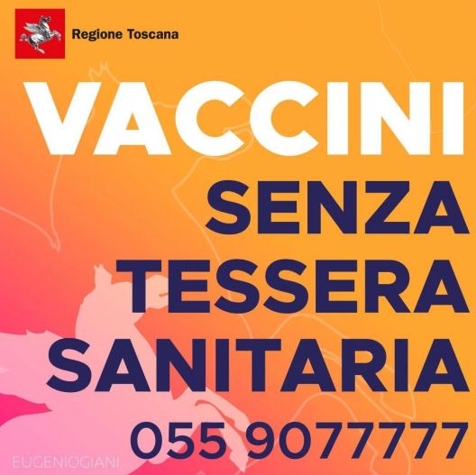 Banner vaccini senza tessera sanitaria