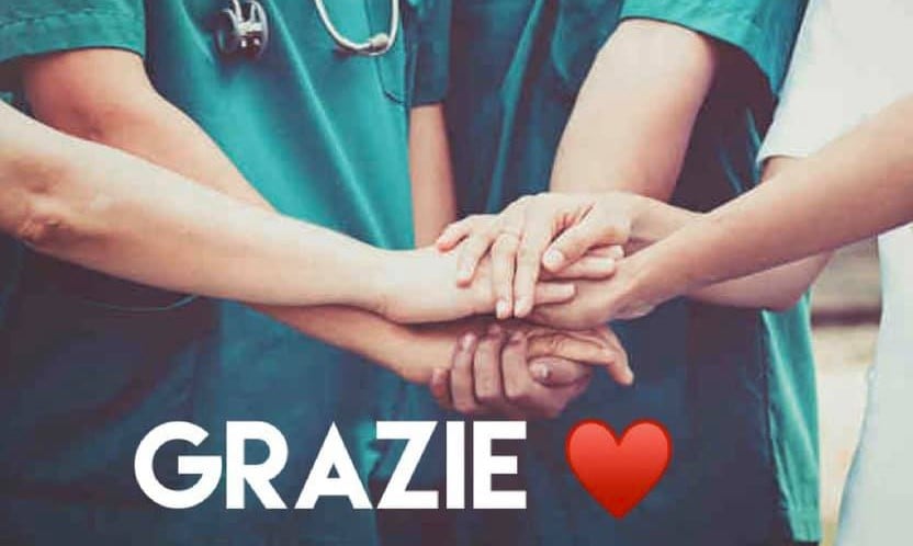 Cerreto Guidi ringrazia il personale sanitario (Fonte immagine pagina social Comune di Cerreto Guidi)