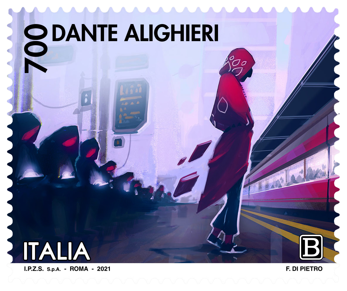 Uno dei francobolli emessi (Fonte Poste Italiane)