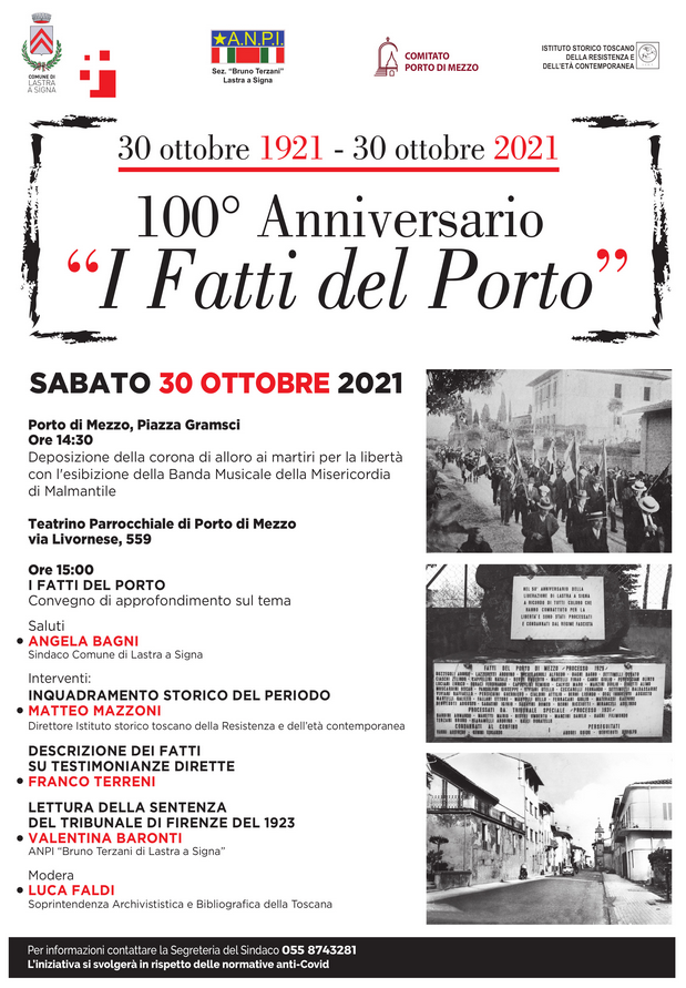 100° Anniversario I Fatti del Porto, locandina