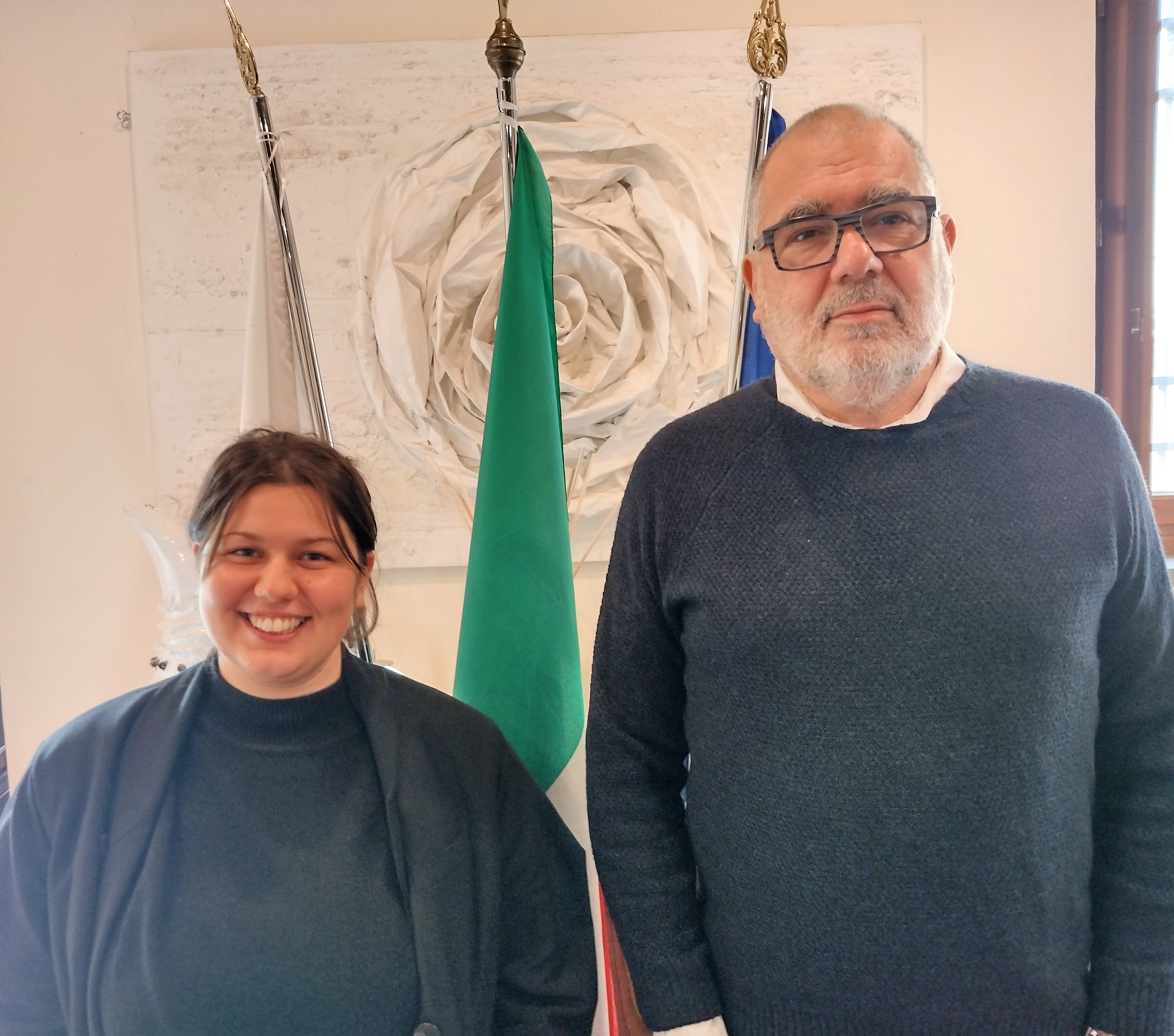 Assessore Rebecca Bonanni e sindaco Filippo Carlà Campa