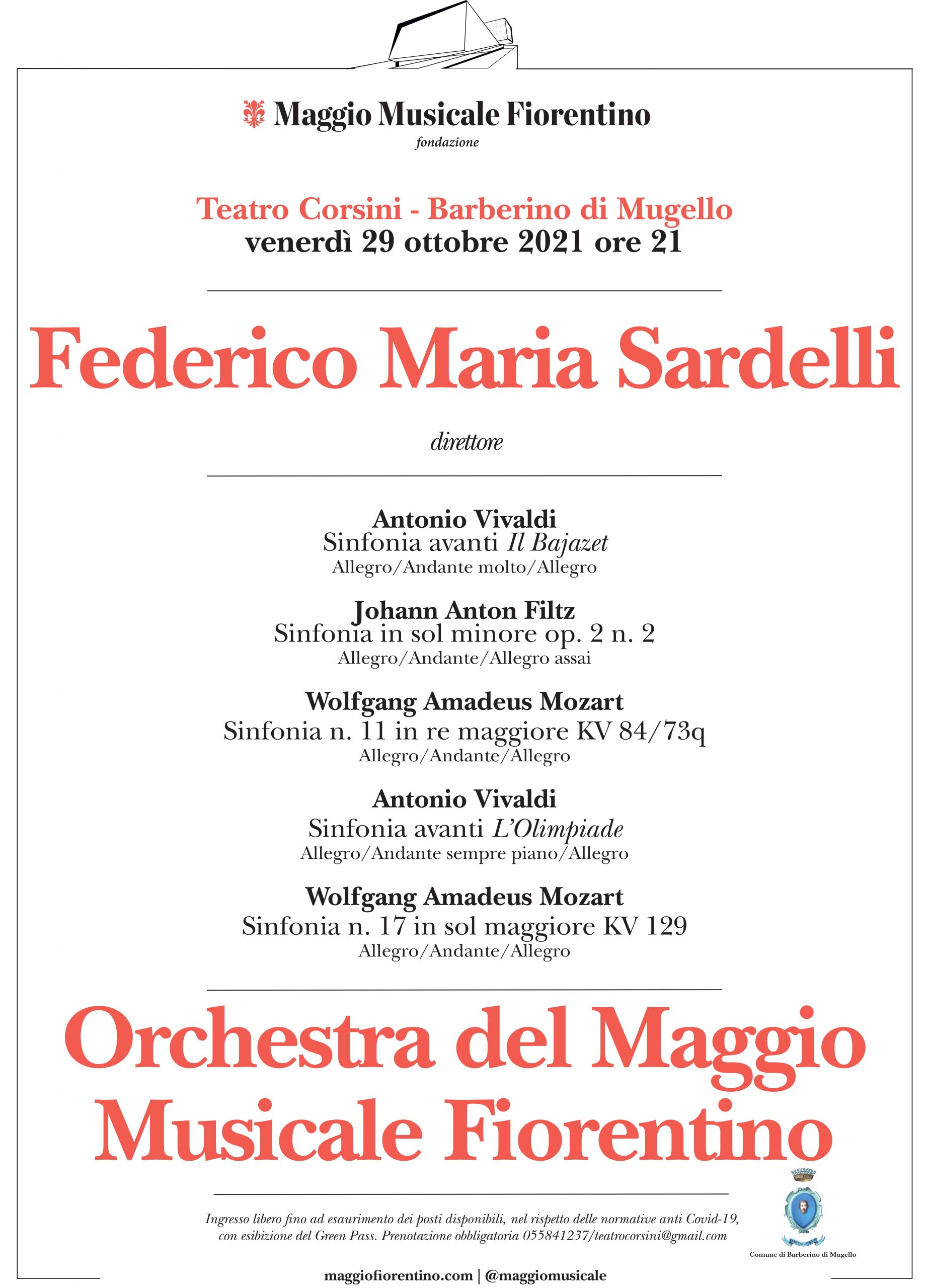 Locandina concerto del Maggio a Barberino