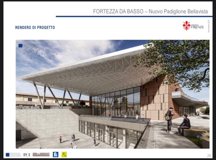Progetto nuovo padiglione Bellavista - fonte Comune di Firenze