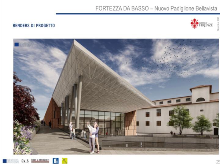 Progetto nuovo padiglione Bellavista - fonte Comune di Firenze