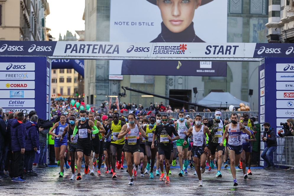 Partenza della Firenze Marathon 2021