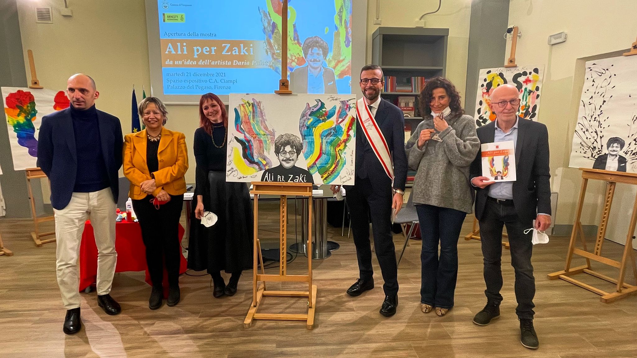 Ali per Zaki - inaugurazione mostra Mazzeo