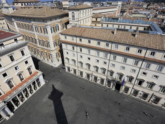Veduta di Palazzo Chigi sul sito del Governo