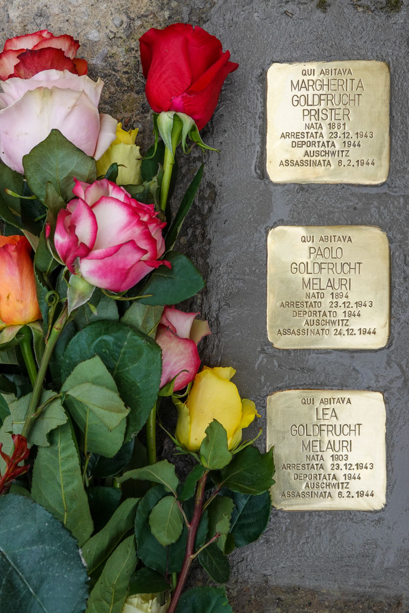 Pietre d'inciampo al Brollo (Fonte foto Comune di Figline e Incisa Valdarno)