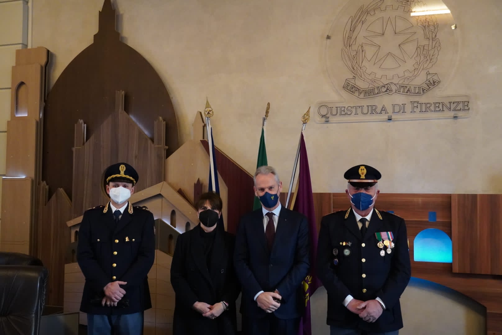 Sost. Commissario Sergio Riccio va in pensione: il saluto del Questore Maurizio Auriemma - fonte Comunicato Stampa