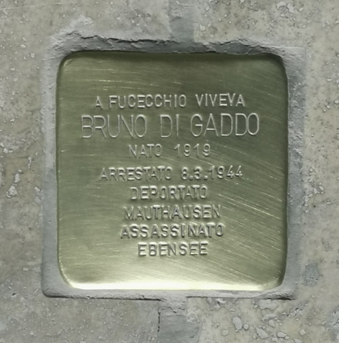 Fucecchio. Le pietre d'inciampo