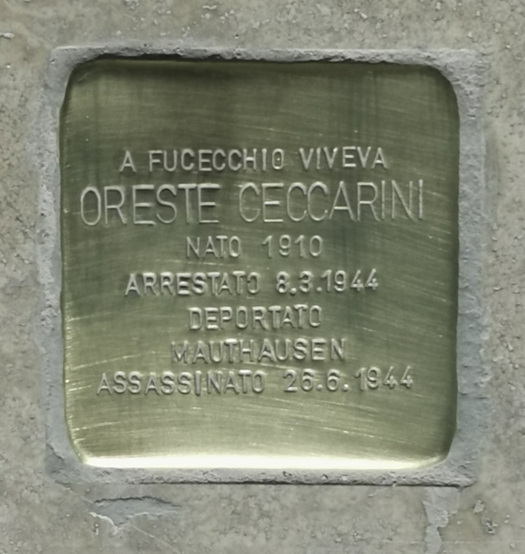 Fucecchio. Le pietre d'inciampo