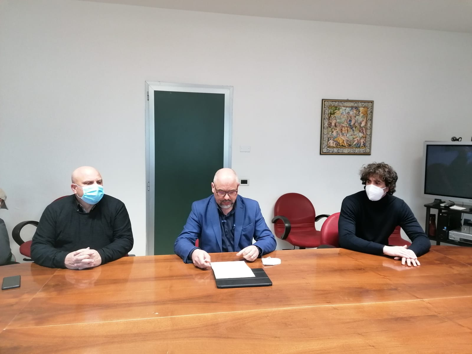La conferenza stampa (Fonte foto Comune di Montelupo Fiorentino)