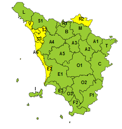 Codice giallo per vento
