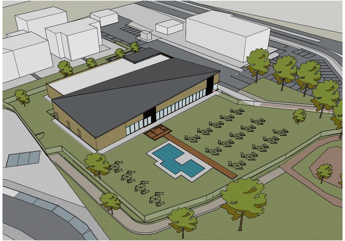 Render Nuova piscina comunale - fonte Comune di Figline e Incisa Valdarno