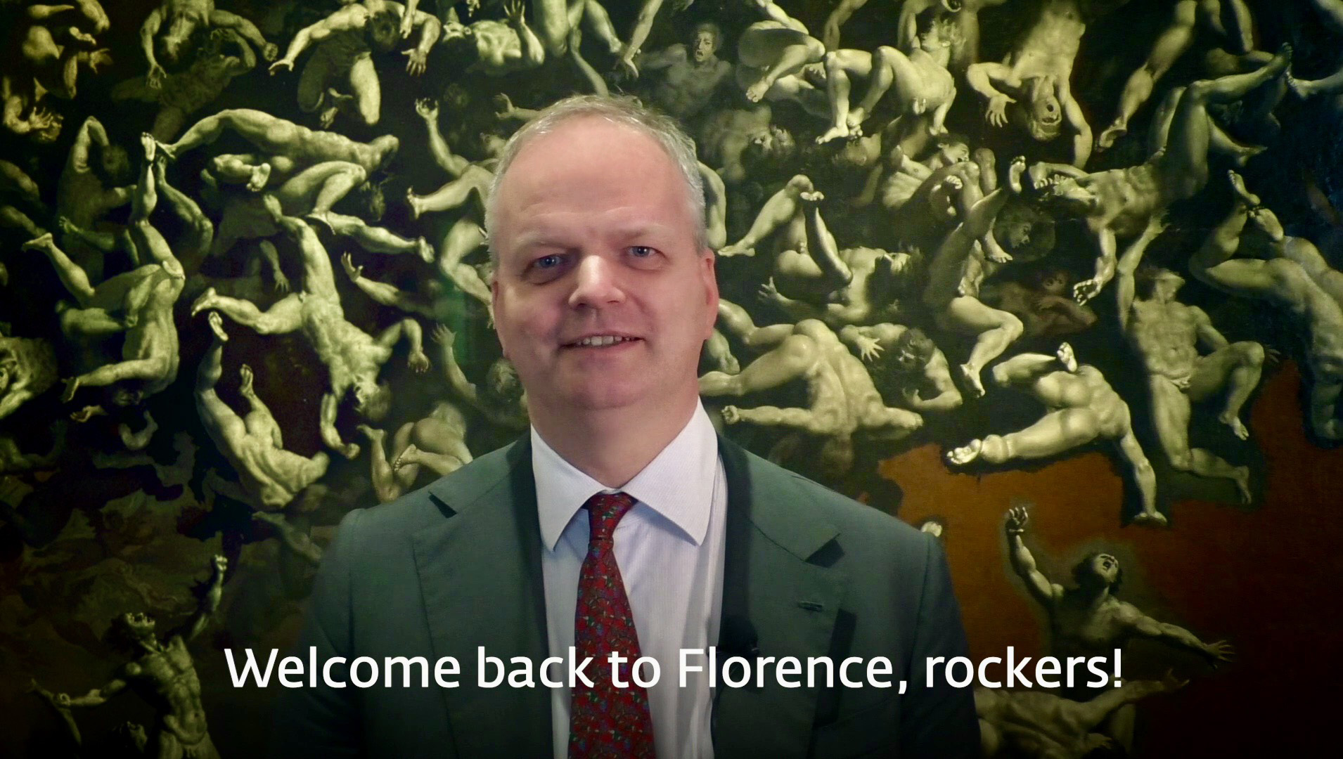Frame dal video 'Bentornati a Firenze, Rockers (Fonte Gallerie degli Uffizi)