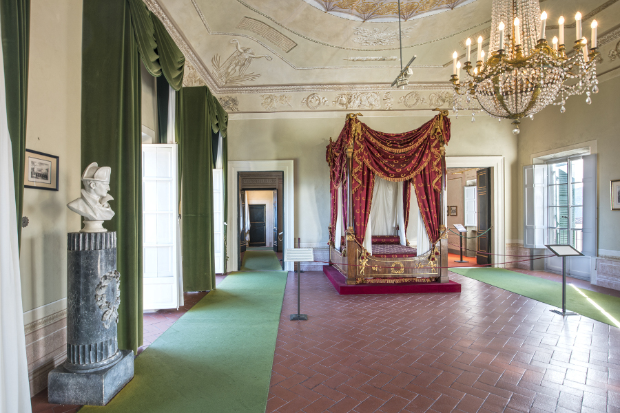 Portoferraio (LI) Residenze napoleoniche Palazzina dei Mulini - Salone e letto di rappresentanza (Fonte foto Direzione Regionale Musei)