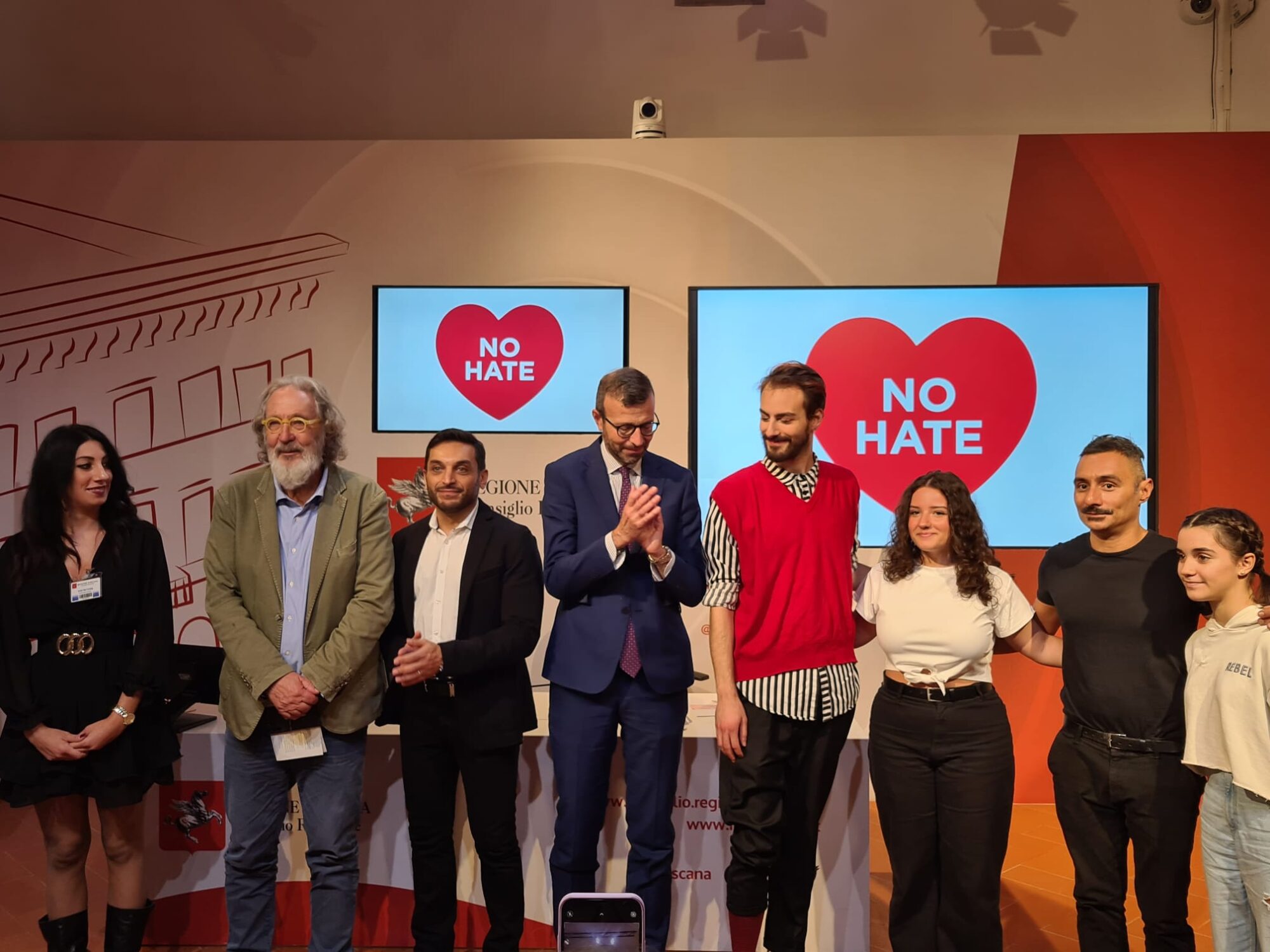 No hate. Cancella l'odio (Fonte foto Consiglio della Regione Toscana)