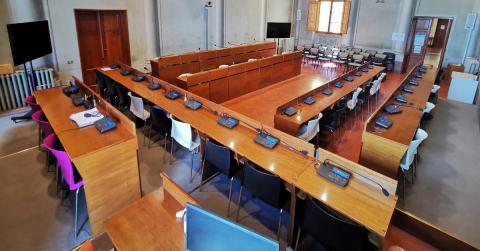 Sala dell'assemblea consiliare empolese