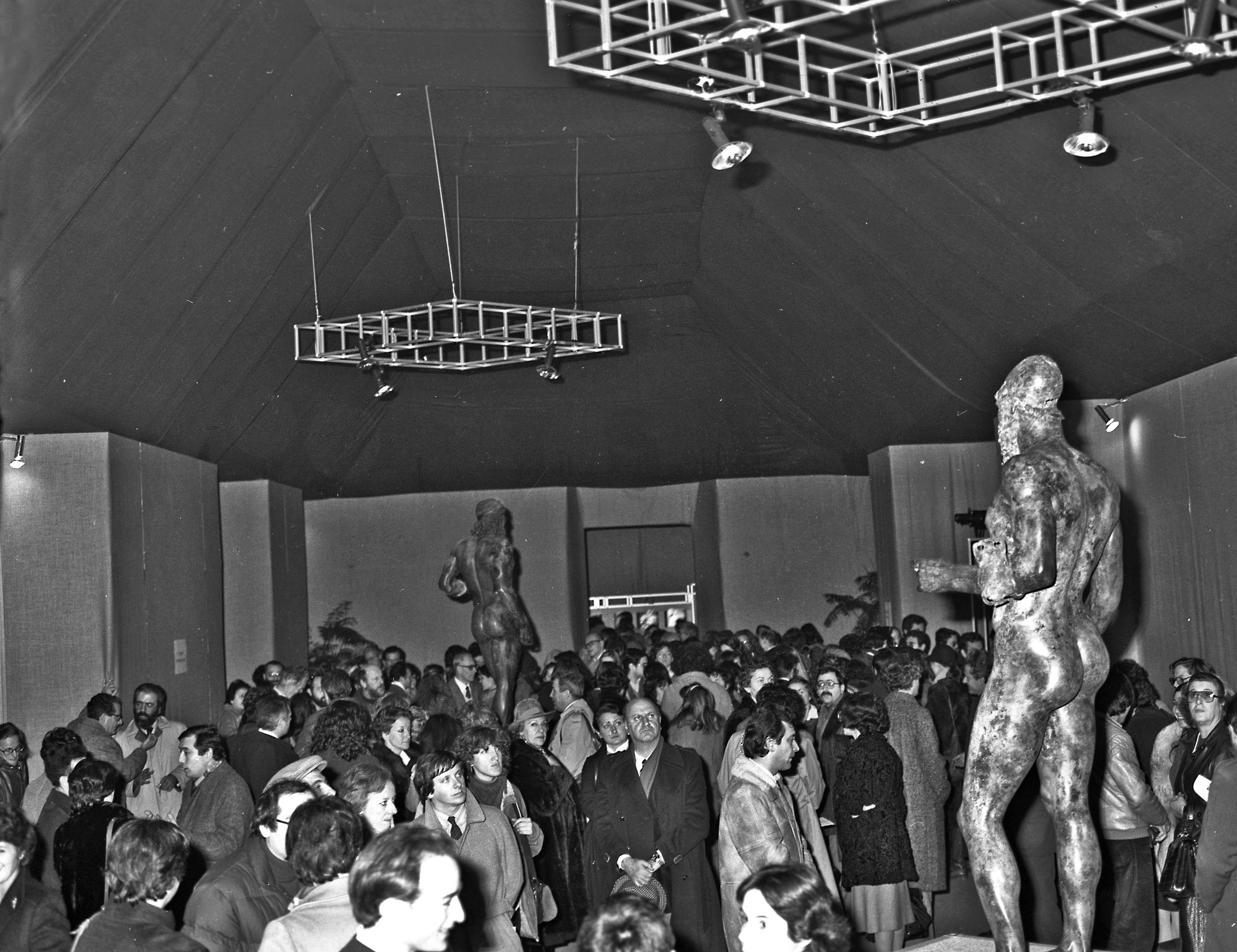 L'inaugurazione della mostra "I Bronzi di Riace" a Firenze 15 -12 - 1980-  Archivio Fotografico SBAT