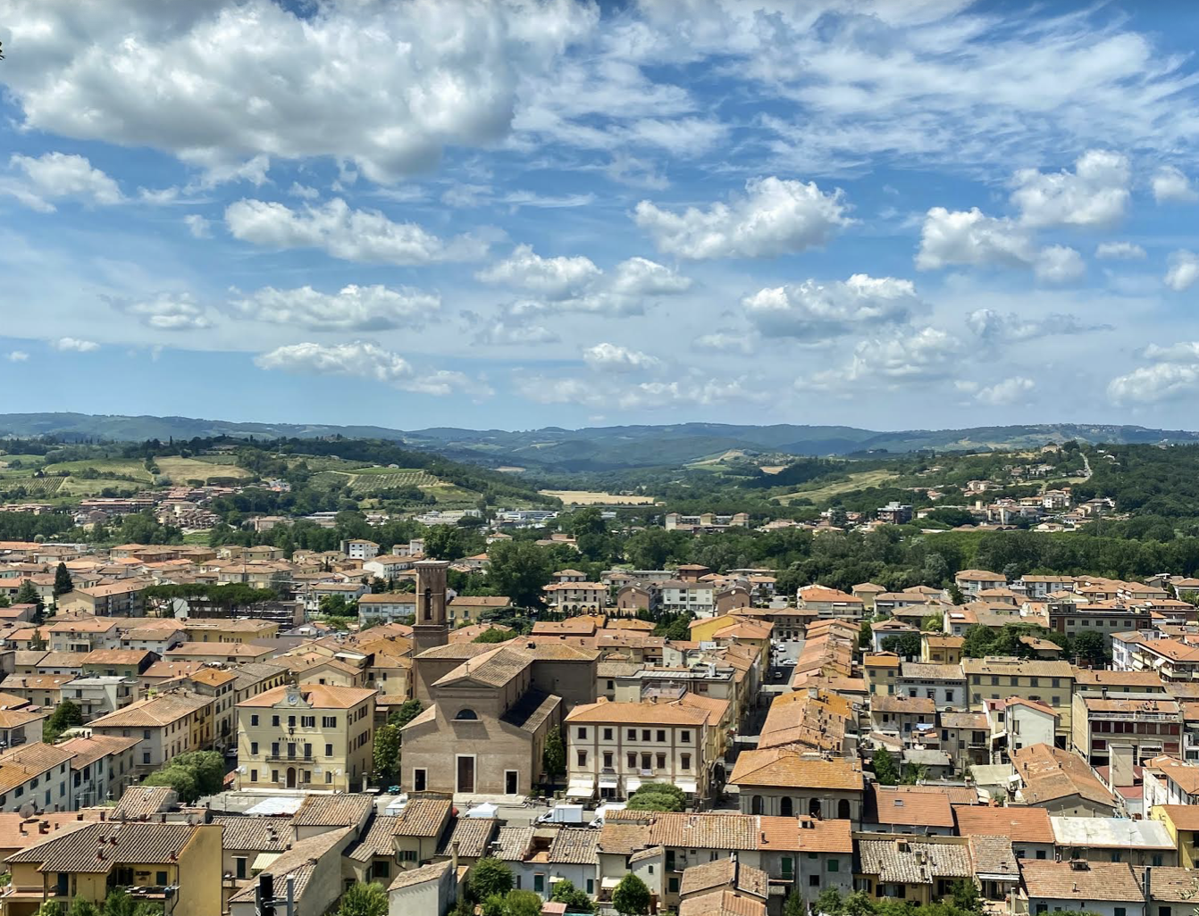 Panoramica di Certaldo (Fonte foto Comune di Certaldo)