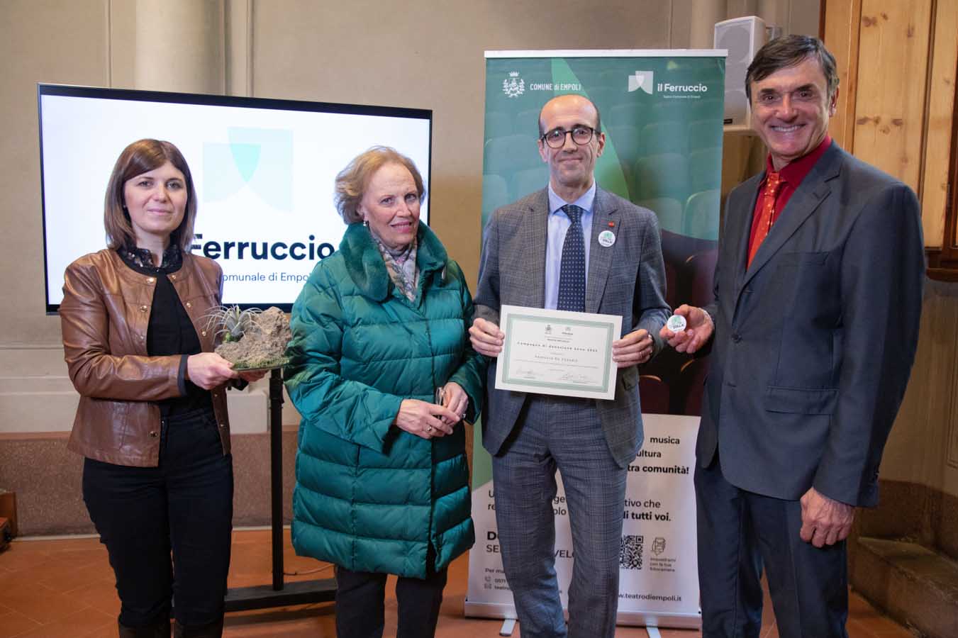Teatro Il Ferruccio di Empoli, ringraziati i nuovi sostenitori