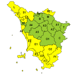 Meteo, codice giallo