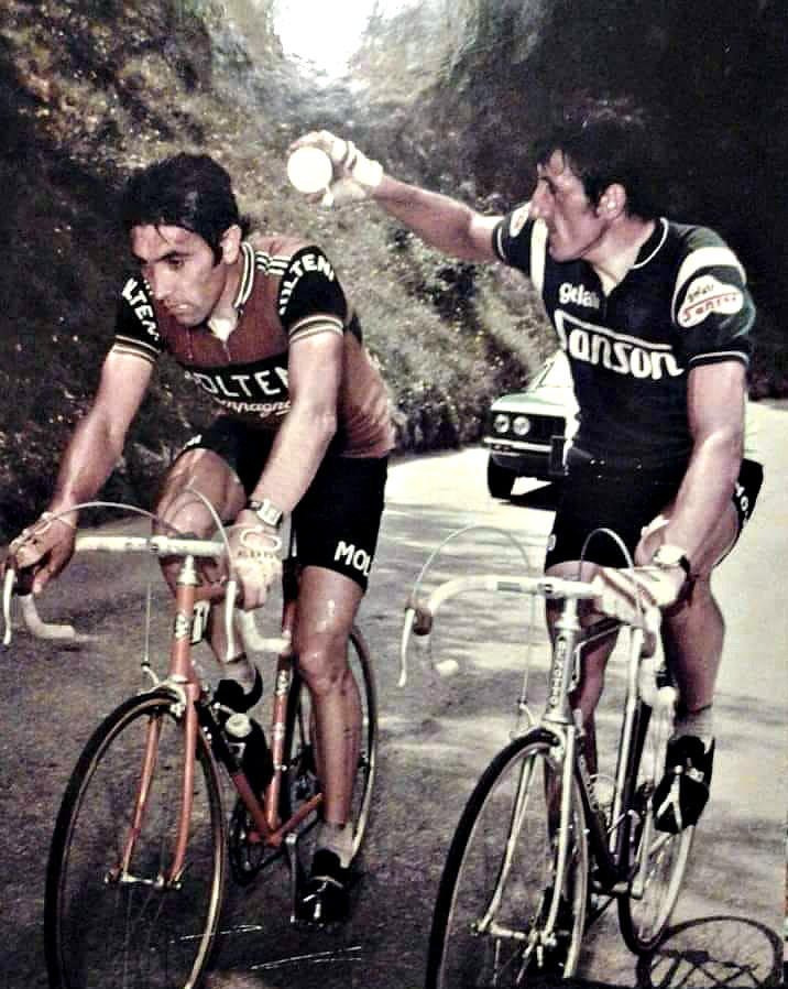 Fontanelli con Eddy Merckx