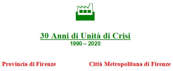 Unità di Crisi 1990 - 2020 in Metrocittà Firenze
