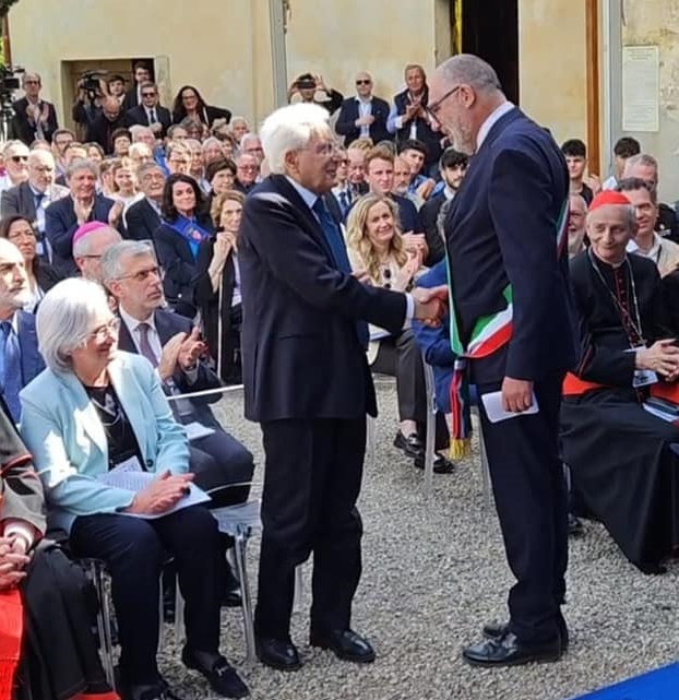 presidente Mattarella e sindaco Vicchio FCC