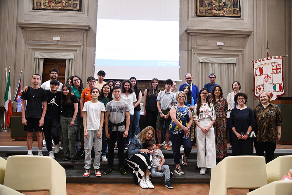 Rappresentanza dei partecipanti al Concorso "Buona Idea!" (Fonte foto Università degli Studi di Firenze)