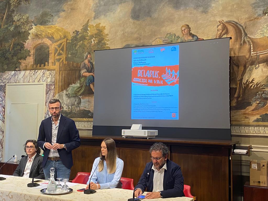Il convegno ‘Belarus, oppressa ma viva’ (Fonte foto Consiglio della Regione Toscana)