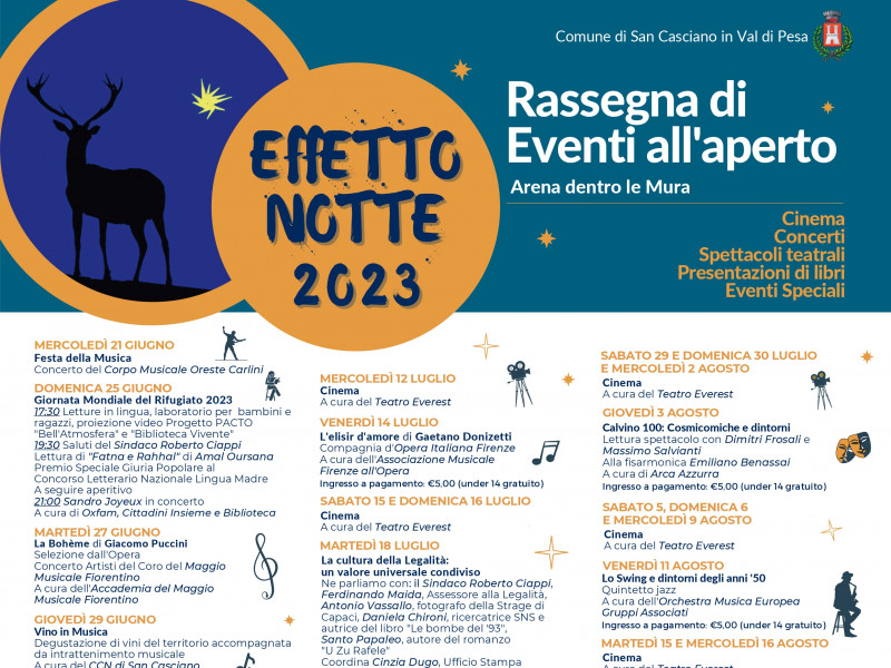 Eventi sotto le stelle