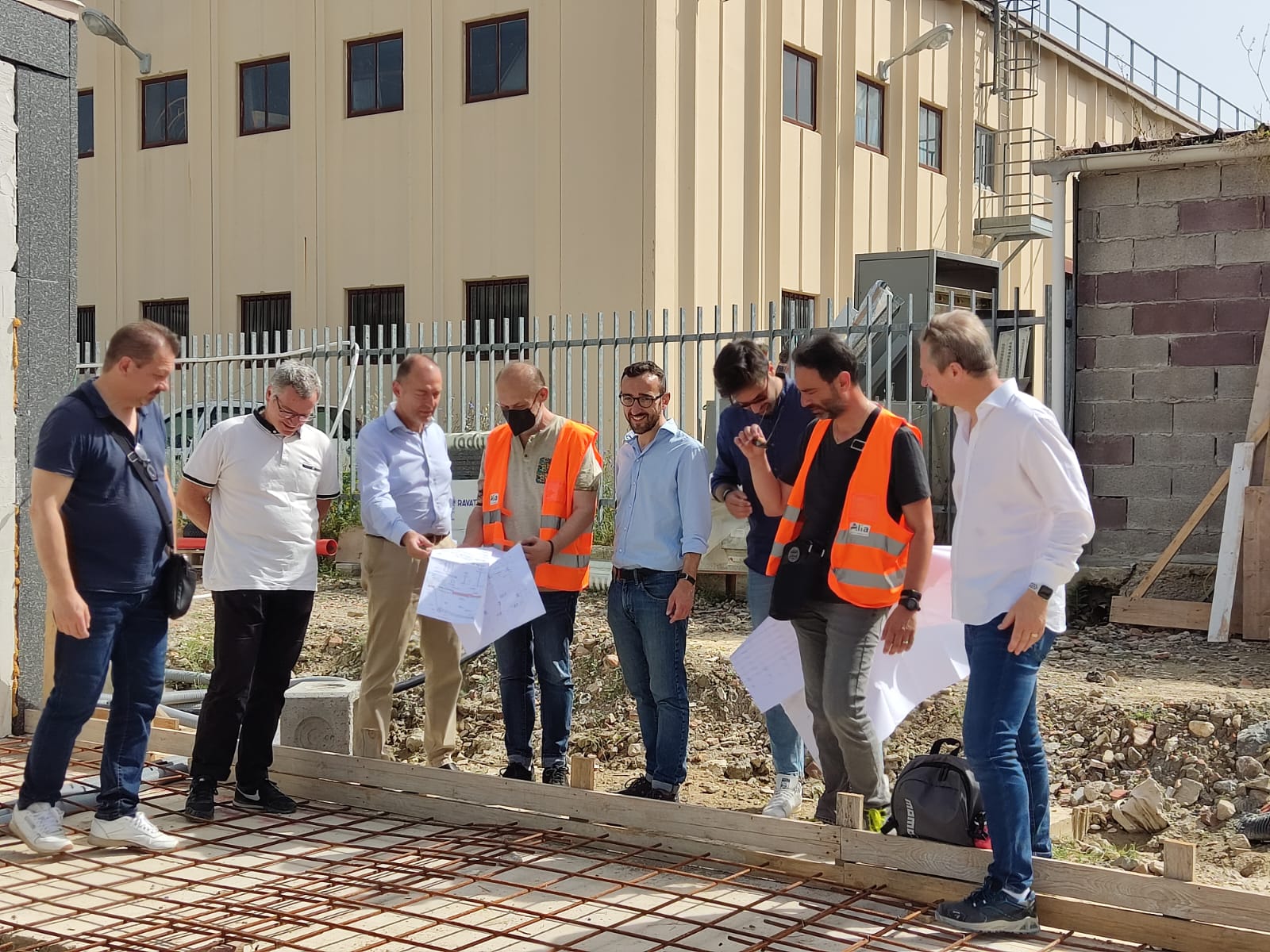 Sopralluogo all'ecocentro di Meleto, lavori in corso (Fonte foto Comune di Greve in Chianti)