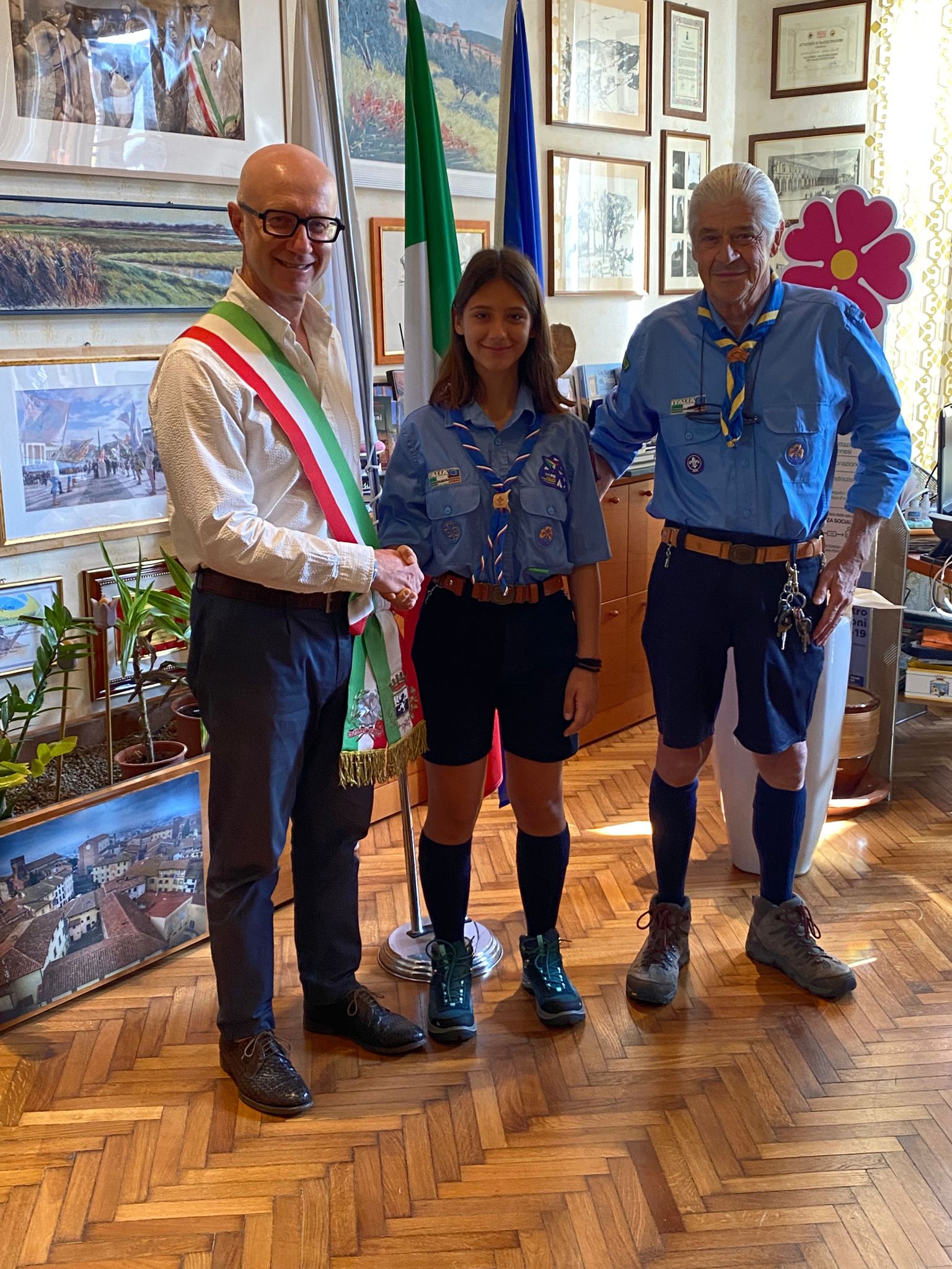 Agnese Chiodini porta Fucecchio al World Scout Jamboree in Corea del Sud (Fonte foto Comune di Fucecchio)